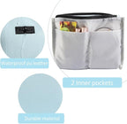 Cosmetic Bags for Women Small Makeup Bag for Purse Pu Leather Makeup Pouch Travel Makeup Bag with Zipper Make Up Bag for Travelling