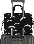 Goth Bats Halloween Laptop Case 15.6 inch Computer Bag Waterproof Laptop Briefcase Laptop Bag for Women & Men