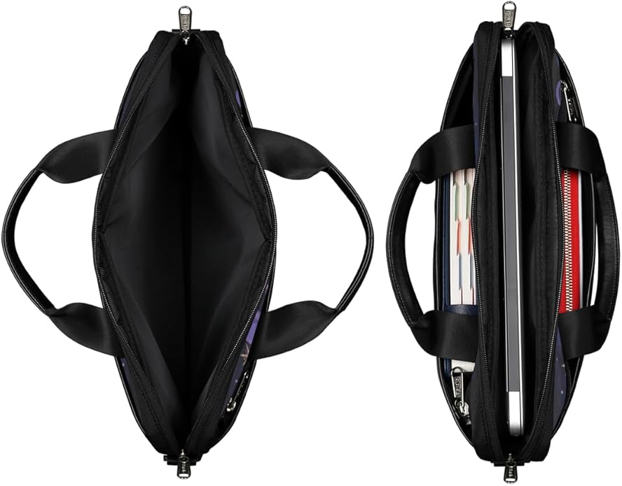 Laptop Shoulder Bag for Women Men, Waterproof Computer Case Messenger Bag Briefcase for Business Office Travel