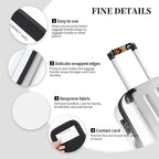 2 Pack Luggage Handle Wrap with Travel Tags - Non-Slip Protective Cover Soft Handle Grips Covers for Suitcase(Moon Butterfly Flower)