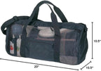 Outdoor Hiking Beach Gym Mesh Bag, Black