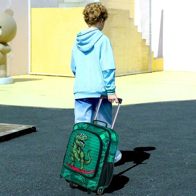 Kids Suitcase with Wheels for Girls and Boys, Rolling Carry on Luggage for Toddler Children