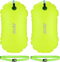 JOTO 2 Pack Swim Buoy Float for Open Water, Swimming Belt Bubble Safety Float with Adjustable Waist, Snorkeling, Swim Training, Triathletes, Kayaking