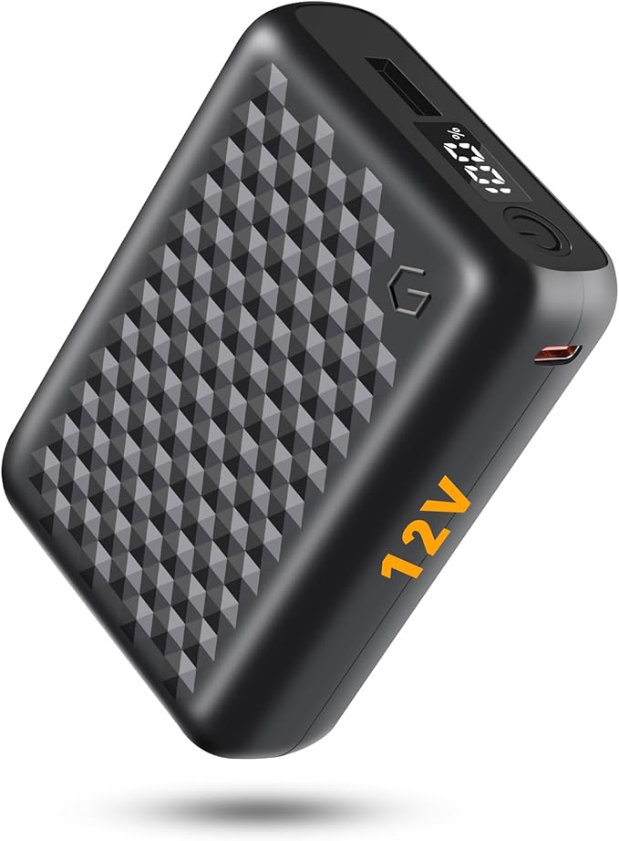 Genovega 12v 18400mAh Power Bank High Capacity Fast Charge Battery Pack Type-C Input，USB DC Type-C Output for Graphene Heated Jackets Vests Hoodies Digital Display for Wulcea VERGOO
