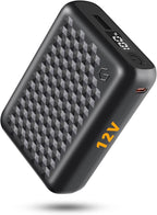 Genovega 12v 18400mAh Power Bank High Capacity Fast Charge Battery Pack Type-C Input，USB DC Type-C Output for Graphene Heated Jackets Vests Hoodies Digital Display for Wulcea VERGOO