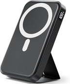 for Magsafe Power Bank, 10000mAh Wireless Portable Charger with Foldable Stand, 20W PD Fast Charging, Travel Essential for Magsafe Battery Pack, Compatible with iPhone 17/16/15/14 Series