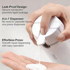 BOMPOW 4-in-1 Travel Bottles Set, Leak-Proof Refillable Containers Dispensers Labels Portable Toiletry Organizer Cup for Shampoo, Lotion, Soap