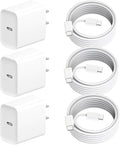iPhone 17 Pro Max Charger Fast Charging,3Pack 20W Apple USB C Charger Block Comes with 10FT USBC to USBC Woven Cable Compatible with iPhone 17/Air/17Pro/16 ProMax/16e/15 Plus,iPad Pro/Air/Mini,AirPods