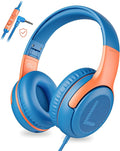 awatrue Kids Headphones Wired Toddler Headphones with Microphone, Over-Ear Headphones, 85/94dB Volume-Limiting, 3.5mm Jack, Foldable On-Ear Design - Safe & Comfortable for Learning & Entertainment
