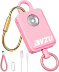 ‌WZU Recordable Personal Safety Alarm - FCC Certified Self Defense Alarm with 2 Emergency Modes - Rechargeable LED Strobe for Women/Men/Elderly - Jogging/Night Running/Travel/Home/Office - 4 Colors