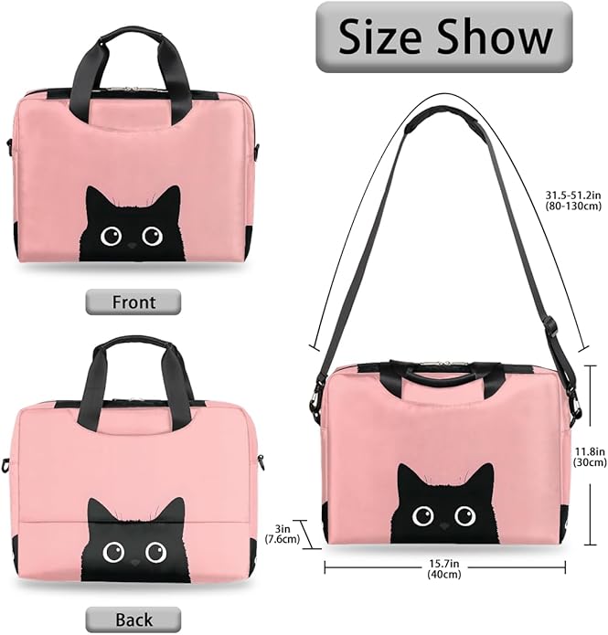 Cute Laptop Shoulder Bag for Women Men, Computer Laptop Bag Laptop Sleeve Case Laptop Satchel Briefcase Carrying Bag QA-1
