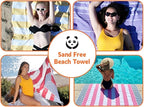 HAVLULAND 6-Packs Turkish Beach Towel Oversized 72"x40", 100% Turkish Cotton, Quick Drying Bath, Pool & Beach Towels - Sand Free, Extra Large, Ultra Soft, Compact & Lightweight for Travel
