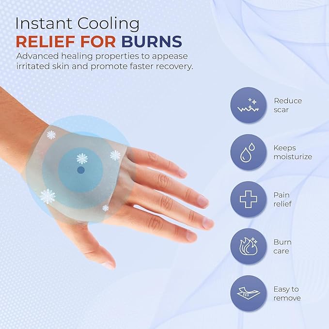 BurnFIX® Burn Kit First Aid Recommended by Doctors, Comprehensive 25pcs First Aid Kit Includes Burn Gel, Burn Dressing, Gloves, Scissors, Wipes for Quick Burn Relief - Sunburn, Electrical, Flame Burns