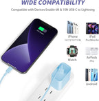 iPhone Charger Fast Charging,[MFi Certified] 2Pack 20W Type C Fast Charger Block with [10FT&6FT] USB C to Lightning Cable Compatible for iPhone 14/13/12/11 Pro Max/Xs Max/XR/X,iPad