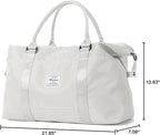 HYC00 Travel Duffel Bag,Carry-on Overnight Weekender Bags for Women,Sports Tote Gym Bag with Wet Pocket