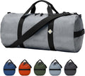 44L Daily Duffel Bag, Heavy-Duty Gear Bag, 1050D Tuff Cloth, Diamond Ripstop, Reinforced Stitching - Grey (12" x 24")