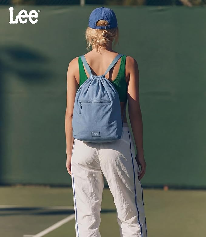 Lee Drawstring Backpack Bag Lightweight Small Gym Swim Beach Bag Water Resistant Sports Sackpack for Men Women, LEE48-002JN