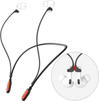 Ultra Strong Magnetic Compatible Airpod Pro Strap Anti-Lost Cord Sports Lanyard Compatible with Airpods 4 3 2 1 Pro 3 2 1, Black with Orange