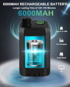 AUTOPkio Portable Camping Shower, Upgraded Outdoor Shower with 6000mAh Rechargeable Battery Pump & Digital Display for Hiking, Travel, Car, Pet Bath, Watering, Emergency