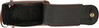 KomalC Premium Buffalo Leather Toiletry Bag for Men & Women With Water resistant Lining, Grooming Travel Pouch, Unisex Wash Bag for Toiletries, Gifts for Men and Women