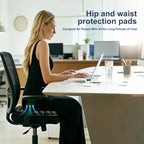 Inflatable Airplane Seat Cushion For Long Flights, Portable Travel Seat Cushion With Ergonomic Support, Pressure Relief & 3d Airbag - Fits Car, Wheelchair, Office Chair, Includes Storage Bag (1pcs)