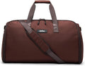 Halfday Convertible 2-in-1 Garment Duffel Weekender Bag 45L: Wrinkle-Free Travel (Hanging Suit Compartment, Shoe Pockets, Trolley Sleeve), Durable & Water-Resistant Carry-on, Port