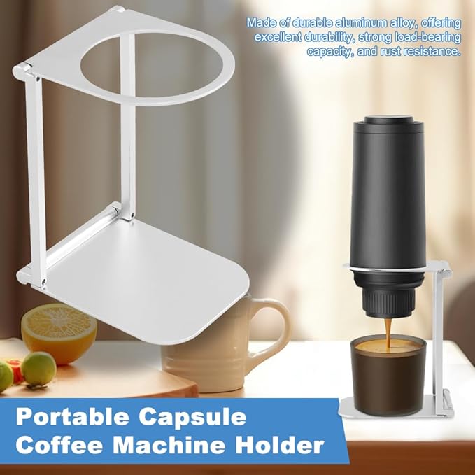 Pour Over Coffee Dripper Stand, Portable Espresso Machine Stand Foldable Aluminum Coffee Dripper Station for Coffice Home Camping