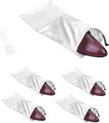 GONGKANGYUAN 4 Pack Shoe Bags for Travel Satin Fabric Shoe Bag with Drawstring for Men Women Travel Protecting Storing Shoes