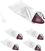 GONGKANGYUAN 4 Pack Shoe Bags for Travel Satin Fabric Shoe Bag with Drawstring for Men Women Travel Protecting Storing Shoes