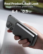 TORRAS MiniMag Power Bank,Ultra-Slim 10,000mAh Magnetic Wireless Portable Charger, 22.5W Fast Charging iPhone Air MagSafe Battery Pack Designed for iPhone 17 Pro Max/17 Pro/Air/16/15/14/13/12, Gray