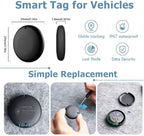 Undetectable GPS Tracker for Vehicles Work with Built-in APP (Compatible with Android Device),Mini Car Tracker Tag With Magnet Global Coverage,Hidden Car Locator Device, No Monthly Fee or Subscription