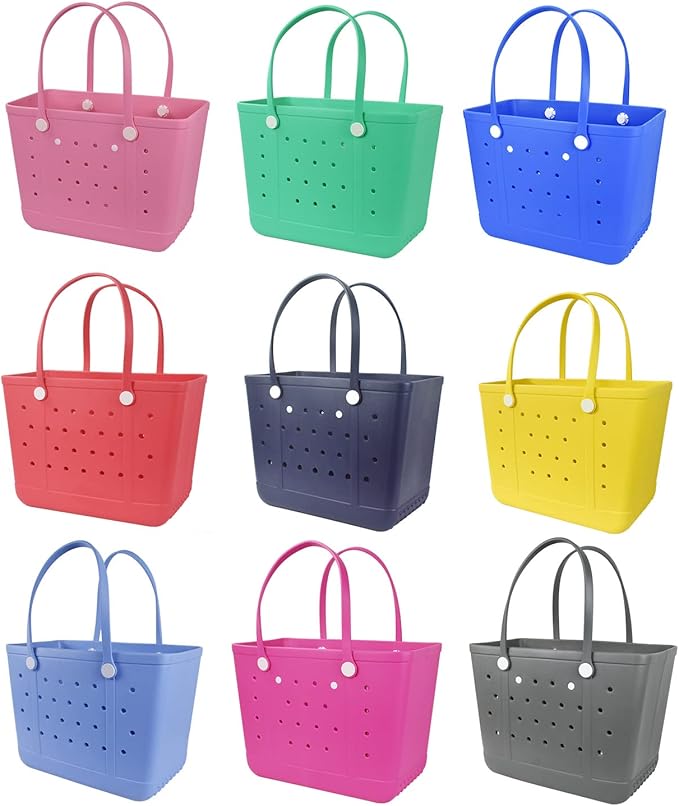 Lightweight Extra large Rubber Beach Bag Small mini Tote Bag for Gym Waterproof medium Open Handbag for Pool Sports