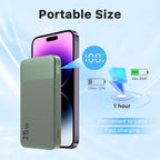 NOBIS Portable Charger, 10000mAh Power Bank Fast Charging, Battery Pack with C to C Cable, Battery Bank with Digital Display for iPhone iPad Android etc