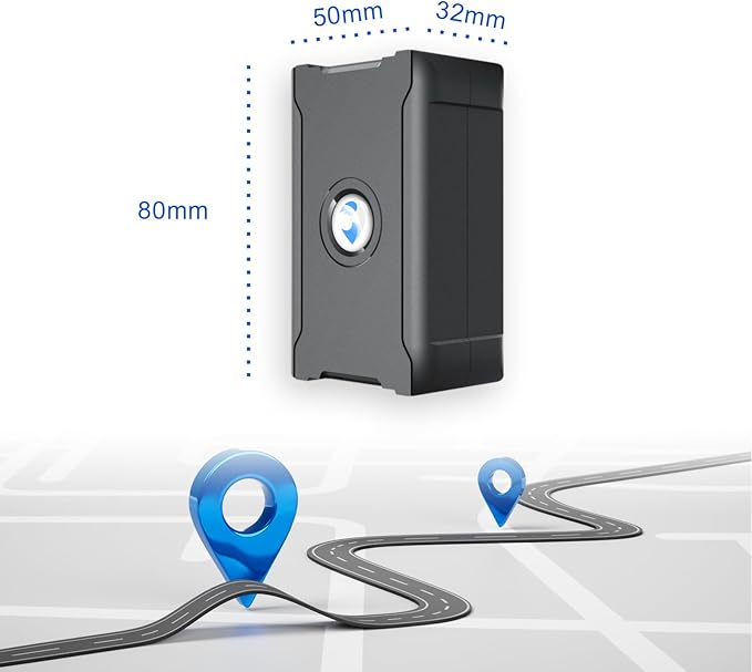 WANWAYTECH Mini GPS Tracker for Vehicles, 4G LTE GPS Tracking Device, GPS Tracking Device with App, US and Worldwide Real-Time Tracking, Subscription Needed