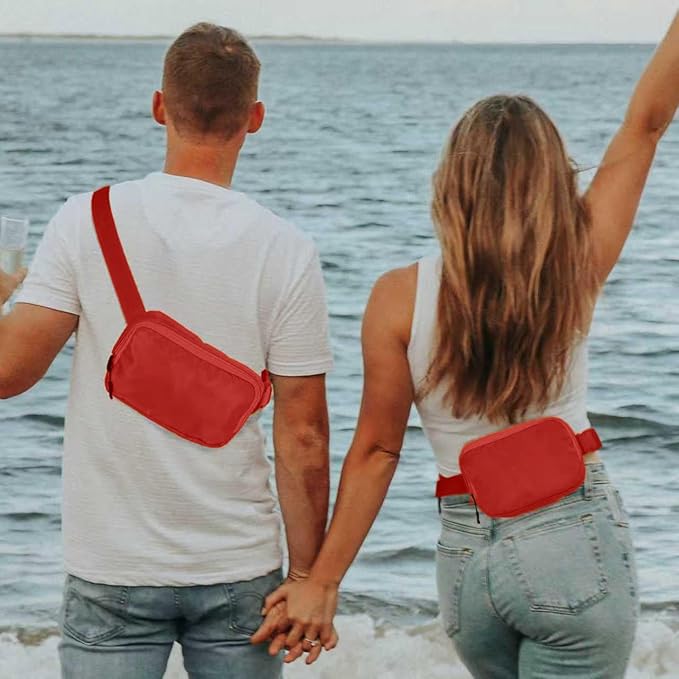 Amazerbst Belt Bag, Fanny Pack, Everywhere Belt Bag,40 Inch Adjustable Strap, for Women and Men,Waterproof