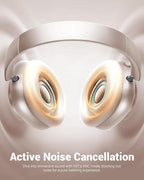 Wentronic Y01 Wireless Noise Canceling Headphones Bluetooth 5.3 Over Ear Headphones with Microphone, Hi-Res Audio, 48H Playtime, Foldable Comfortable Earpads,Compatible with iOS,Android,PC, Starlight