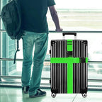 Luggage Straps for Suitcases TSA Approved-2 Pack Bright Personalized Luggage Belt Strap for Suitcase/Carry On Bag Luggage Accessories for Travel (Limegreen)