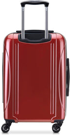 DELSEY PARIS Helium Aero Hardside Expandable Luggage with Spinner Wheels, Brick Red, Carry-On Plus 21 Inch