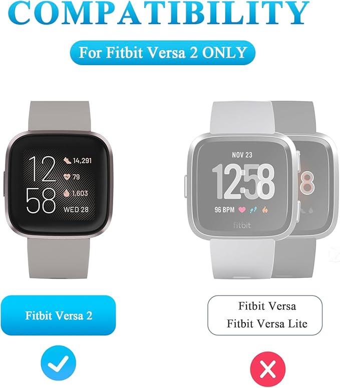 Vancle Charger for Fitbit Versa 2 (Only), Anti-Slip Charging Stand Dock with 4.1Ft USB Cable Cord for Fitbit Versa 2 Smartwatch (Not for Versa/Versa Lite)