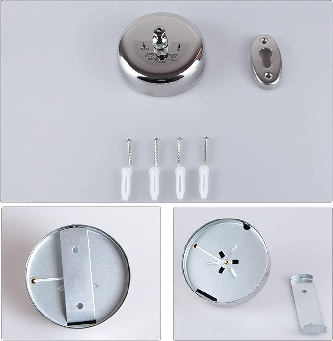 Retractable Clothesline 304 Stainless Steel Durable with Heavy Duty Adjustable Rope Shower Clothes Line for Outdoor and Indoor