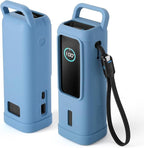 Silicone Case for Anker Laptop Power Bank 25,000mAh Portable Charger, Travel Protective Cover Compatible with Anker Power Bank 165W (Blue Case Only)
