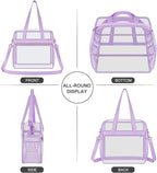 USPECLARE Clear Bag for Stadium Events,Transparent Bag for Work Sports Games Concerts Travel Gym