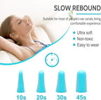 LYSIAN Ultra Soft Foam Earplugs Sleep, Noise Cancelling Ear Plugs for Sleeping, Shooting,Travel and Work-38dB SNR 31dB NRR Sound Blocking-60 Pairs Pack (Lake Blue)