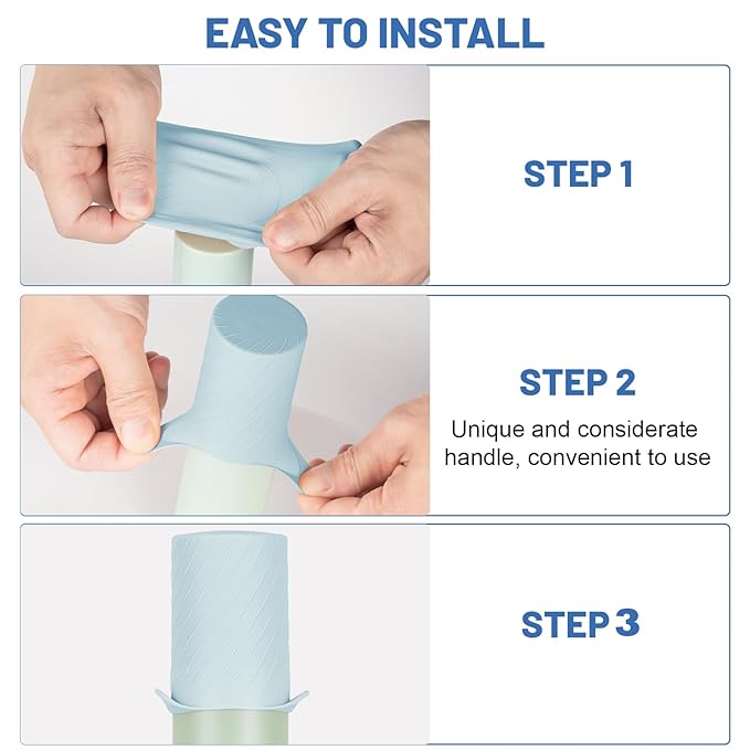 Mrsdry Bottle Covers for Travel, Leak Proofing, Travel Size Container Silicone toiletry sleeves, Leak Locks Travel Accessories for Shampoo Wash Body Bottles and other beauty and personal care(8pcs)
