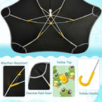 ALAZA Kids Umbrella Stick Umbrellas Cute Umbrella for Boys Girls Toddler UV/Sun Rain Windproof