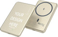 Custom Engraving Power Bank 5000mah,Customized Portable Charger with Name,Logo,Picture,Gift for Employees,Clients(Champagne)