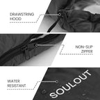 3-4 Season Sleeping Bag for Adults & Kids, Lightweight Warm Cold Weather Camping Bag with Waterproof Compression Sack – Portable for Hiking, Backpacking, Traveling & Outdoor Adventures