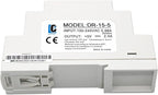 DC 5V Din Rail Slim Switching Power Supply 15W 2.4A(Input:100-240VAC,Output:5VDC,50/60HZ) Adapter Switch Converter (Volts_of_Direct_Current, 5)