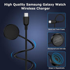 USB C Samsung Watch Charger Fast Charging for Samsung Galaxy Watch 8/8 Classic/7/6 Classic/6/5 Pro/5/4/4 Classic/3/Active 2/Active 1, Magnetic Wireless Galaxy Charger Pad with 3FT Type C Cable Cord