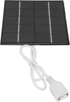 Alomejor Portable Solar Charger,efficient 1.2W 5V mini polycrystalline Solar Panel USB for Travelers Hikers Campers Emergency Outdoor use